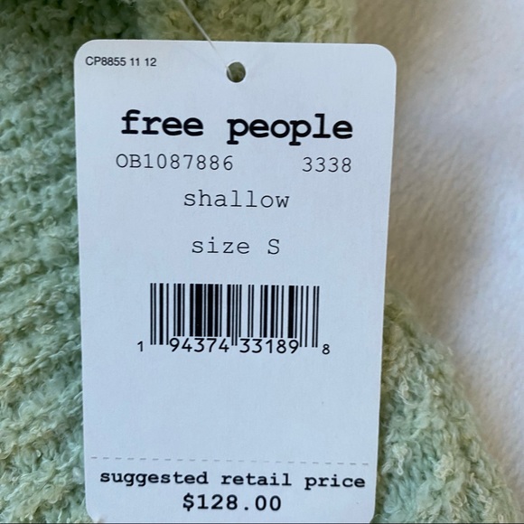 Free People NEW Seashell Crop Boxy Sweater - Picture 11 of 16